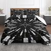 Dark Occult Knives Syringes Star 3 Piece Bedding Set, Gothic Art Duvet Cover Set for Men Spooky Bedroom Decor Gift