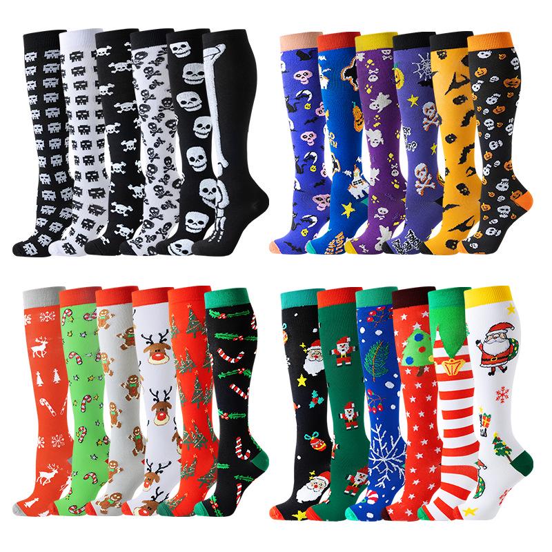 Cross-border Over-the-Knee Compression Yoga & Sport Socks Set