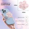 Soporte de Teléfono Retráctil Transparente Floral Japonés con Airbag para Visualización Estable en Escritorio