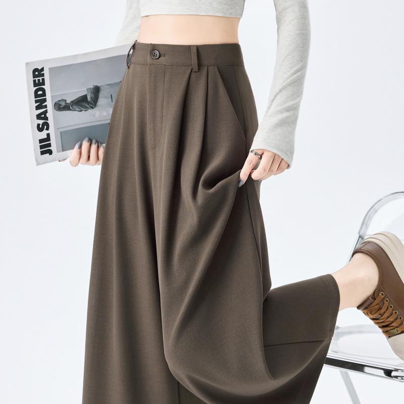 Women's High-Waisted Gray Cropped Pants - Flattering and Slimming for Spring/Summer 2026