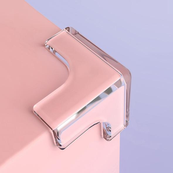 5PCS baby safety table corner coffee table hemming protective cover, spherical transparent protective corner soft rubber corner protection corner
