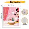 Disney Digital Oil Painting Christmas Snow Globe Hand Painting Home Decoration Painting