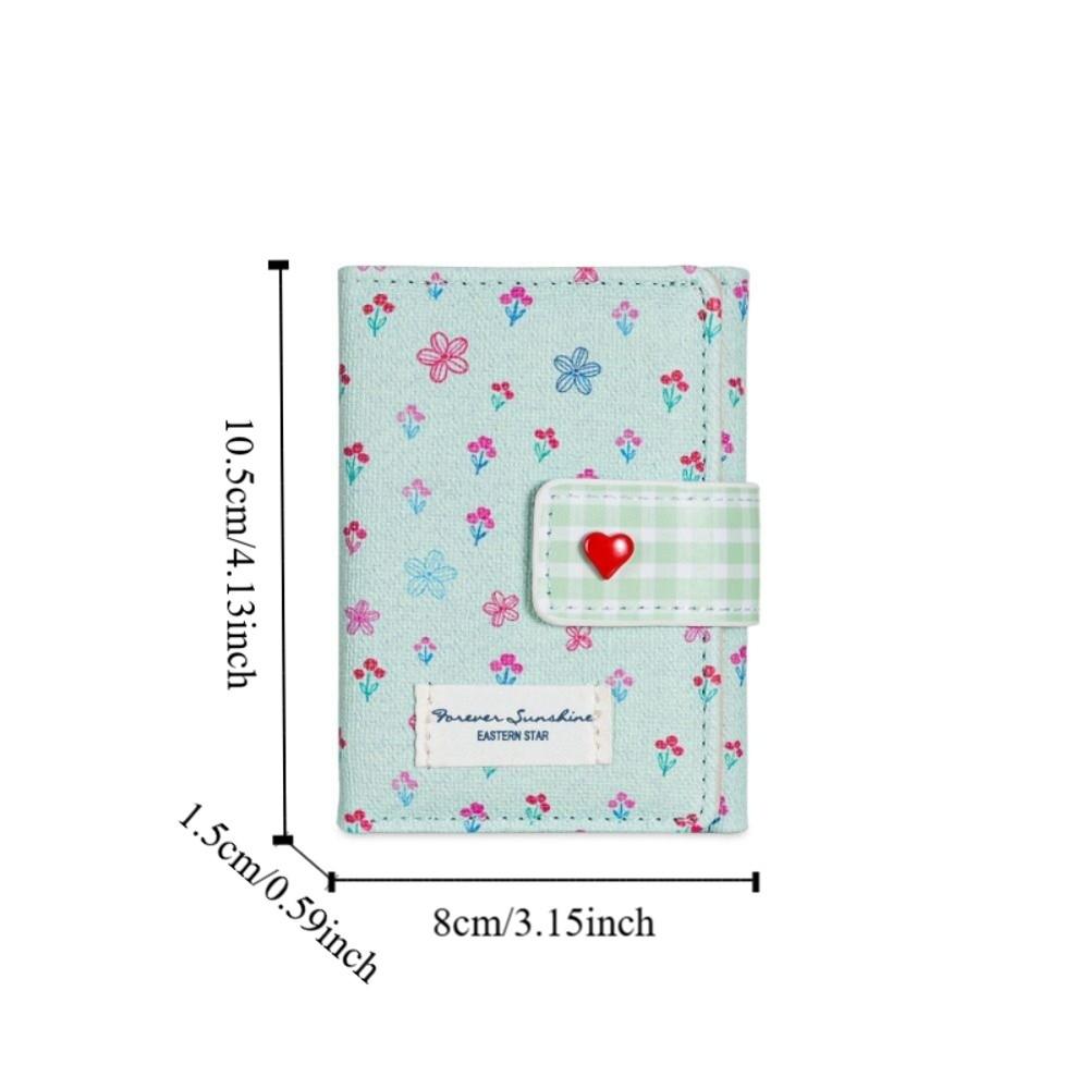 Fashion Sweet Bow Wallet Three Fold Lightweight Cute Card Holder Flower Design Large Capacity Short Hasp Coin Purse Girl