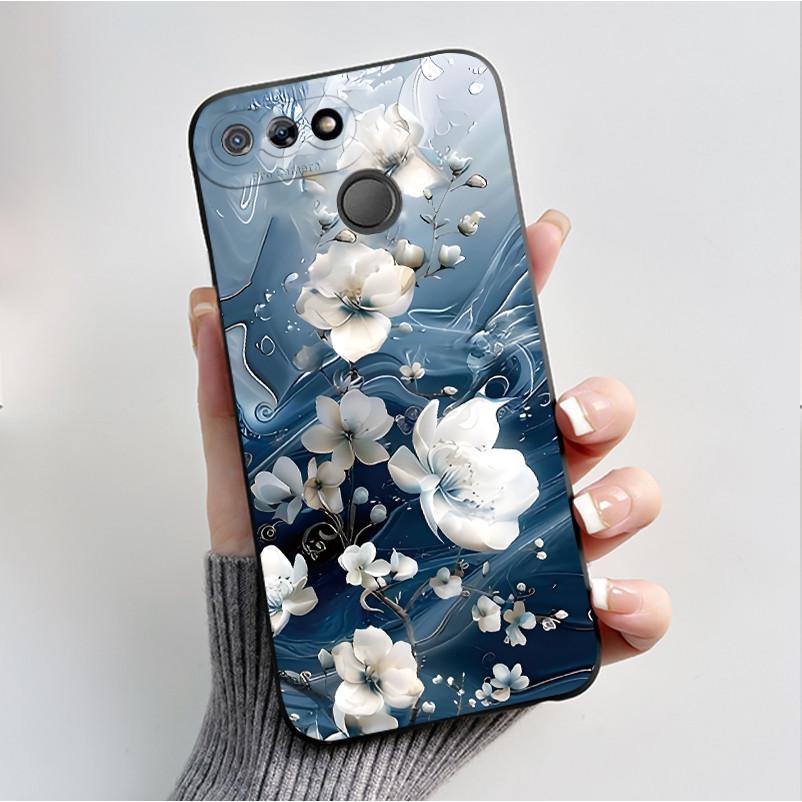 Printed Phone Case For Itel P15 A35 A25 PRO Fundas Capa Soft Silicone Black Shell for ITEL A25 Cover Cute Flower Cartoon Casing