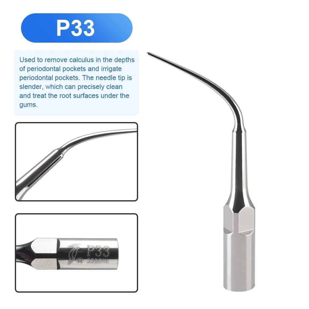 

WOODPECKER-наконечник стоматологического ультразвукового скалера из нержавеющей стали, прочный, не повреждающий зубы, высокотемпературная стерилизация, расходные материалы P33