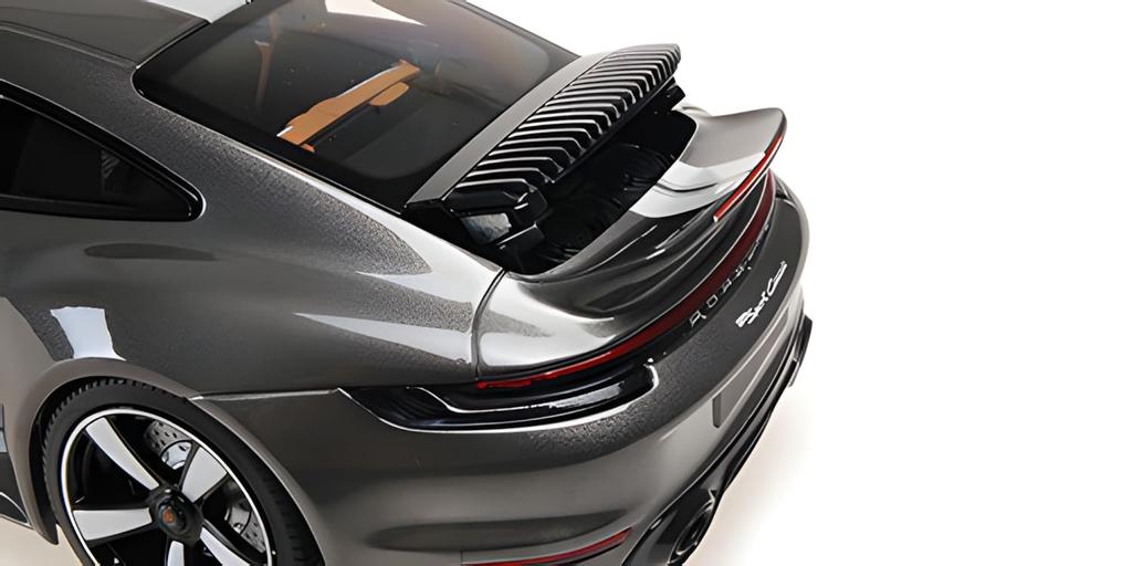 Minichamps Scale Porsche 911 Sport Classic 2022 Gray Metallic with Stripes 1/18 (992)