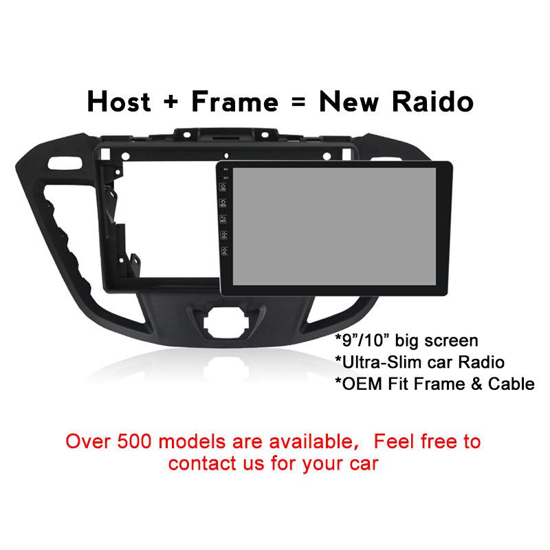 Android All-in-One Navigation Unit for Ford Transit 2013-2018: Large Screen with Frame and Wiring