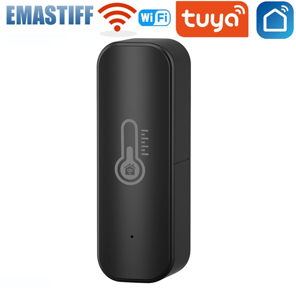 

Tuya Smart WIFI Temperature And Humidity Sensor Indoor Hygrometer Thermometer Smart Life Control Support Alexa Google Assistant чорний