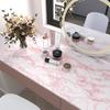 Glossy Pink Marble Contact Paper for Countertop Granite Wallpaper Self-Adhesive Removable Kitchen Waterproof Oil Proof Sticker
