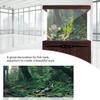 PVC Adhesive Riverway Green Woods Aquarium Background Poster Sticker Fish Tank Decoration