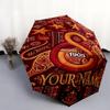 1 PC Automatic Folding Umbrella - Galatasaray S Custom Name Pattern, Portable & Foldable Design with 8 Ribs, Christmas Birthday Gifts