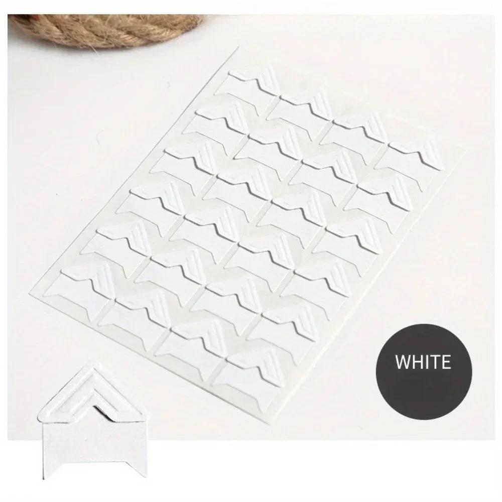 24 Pcs/Lot 1 Sheets DIY Vintage Corner Kraft Paper Stickers For Photo Album Frame Decoration Scrapbooking Picture Protect Decor
