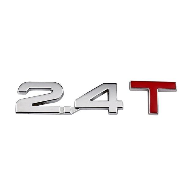 2022 Car Displacement Sticker  Volume Logo Car Rear Trunk Emblem Badge Vehicle Stickers