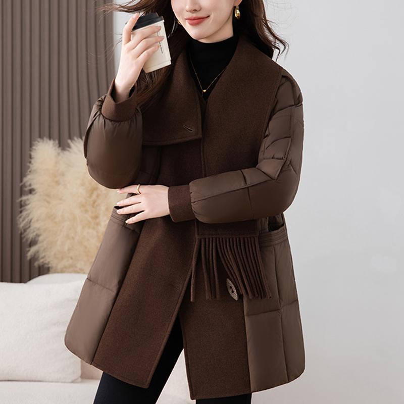 Móda Dámské Zimní Kabáty Plus Size Elegantní Volné Silné Teplé Dlouhé Parky Dámská Bunda