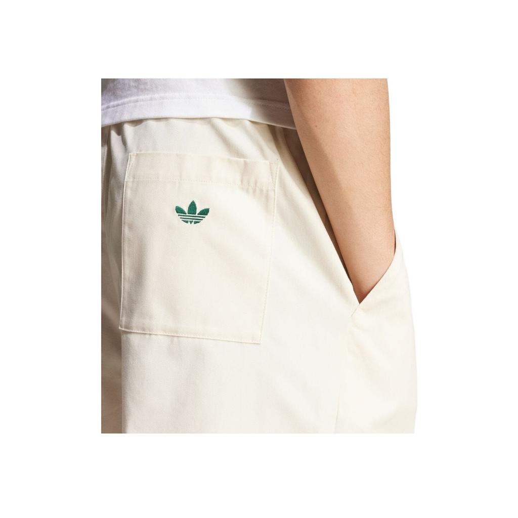 Adidas Originals Loose Fit Mid Rise Casual Shorts Men Shorts White JD6343