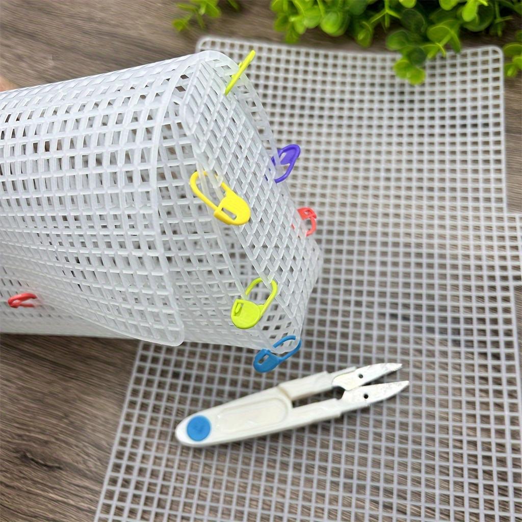 1 buc. Foi din plasă de plastic albă pentru genți și articole de artizanat DIY lucrate manual, material pentru căptușeala genților, design durabil cu țesătură pătrată, confecționare portofel DIY