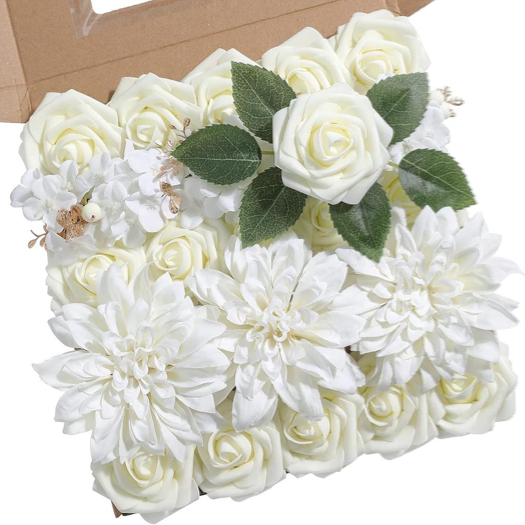 Simulated Flower Box Birthday Proposal Flower Head With Pole Wedding Bride Holding Flowers Atmosphere Decoration Flowers  1box