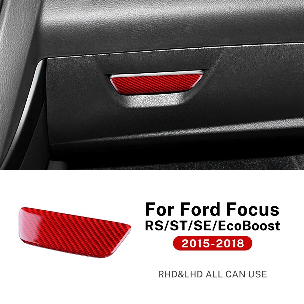

Real Soft Carbon Fiber Sticker Car Passenger Glove Box Panel Trim for Ford Focus SE RS ST Ecoboost 2015 2016 2017 2018 LHD RHD