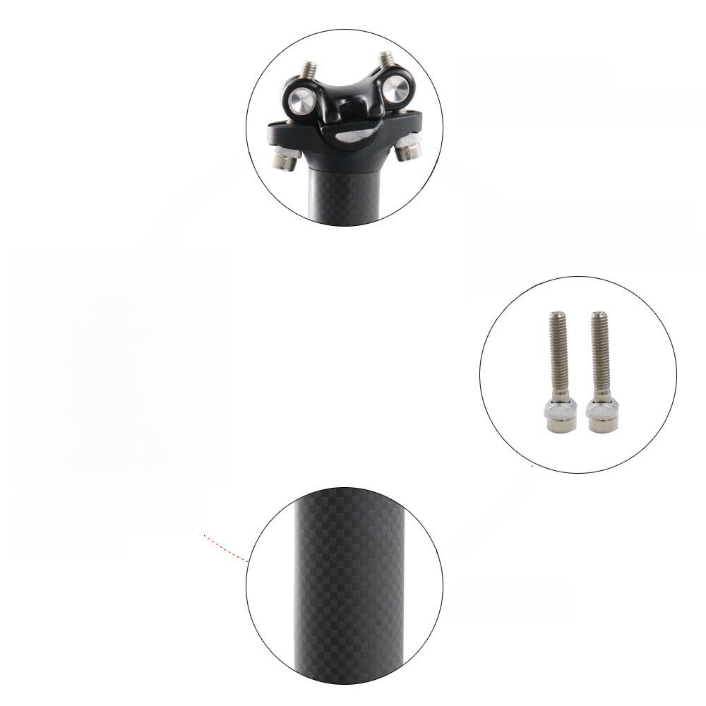 Lightweight Carbon Fiber Bicycle Seatpost 27.2/30.8/31.6 Fixed Gear Seat Tube