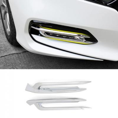 For Honda Accord 2018 2019 2020 Chrome Front Bumper Fog Light Lamp Cover Trim