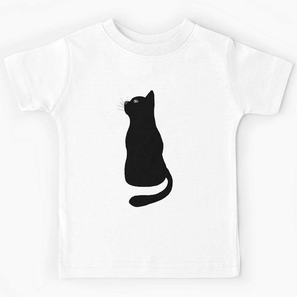 Black Cat Kids T-Shirt 100