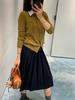 Affordable Age-Reducing Sweet Cool Academy Style Navy Blue Pleated Skirt - 1331 Early Autumn Edition
