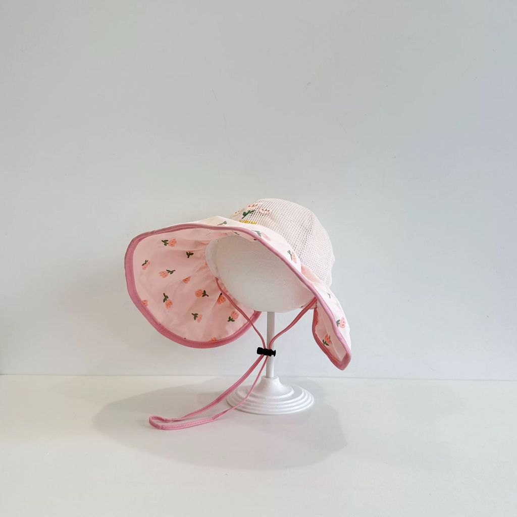 Summer Kids Sun Hat With Wide Brim Beach Shade For Toddler Girls Boys