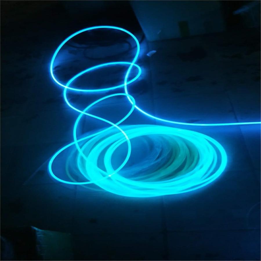 100 Pcs 0.75mmx3M End Glow Plastic Fiber Optic Cable Auto Car Ceiling Star Light