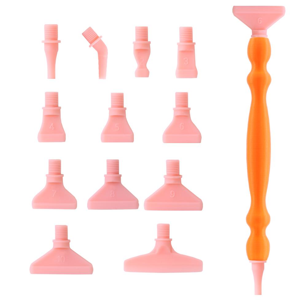 Diamond Art Pen Tools Diamond Painting Accessories with Screw Plastic Tip Diamond Painting Pen Drill Bead Dot Pens for Art Craft
