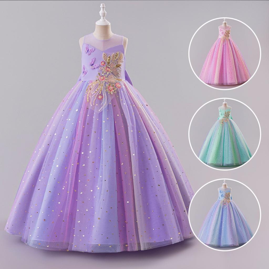 Girls Princess Gown Performance