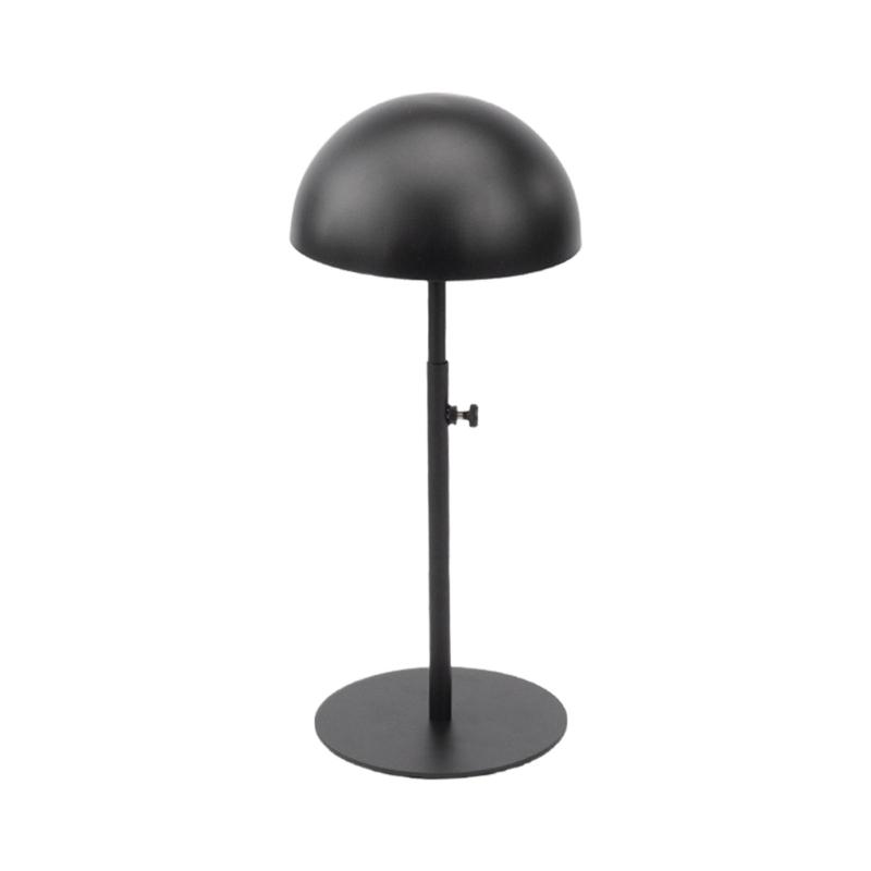 Adjustable Hat Holder Wigs Head Stand Practical Metal Home Hat Storage Stable Metal Stand for Hat and Wig Display