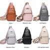 Women  Crossbody Bags PU Leather Sling Bag Fanny Pack Belt Bag for Women for Travel Multilayer and Card Slot