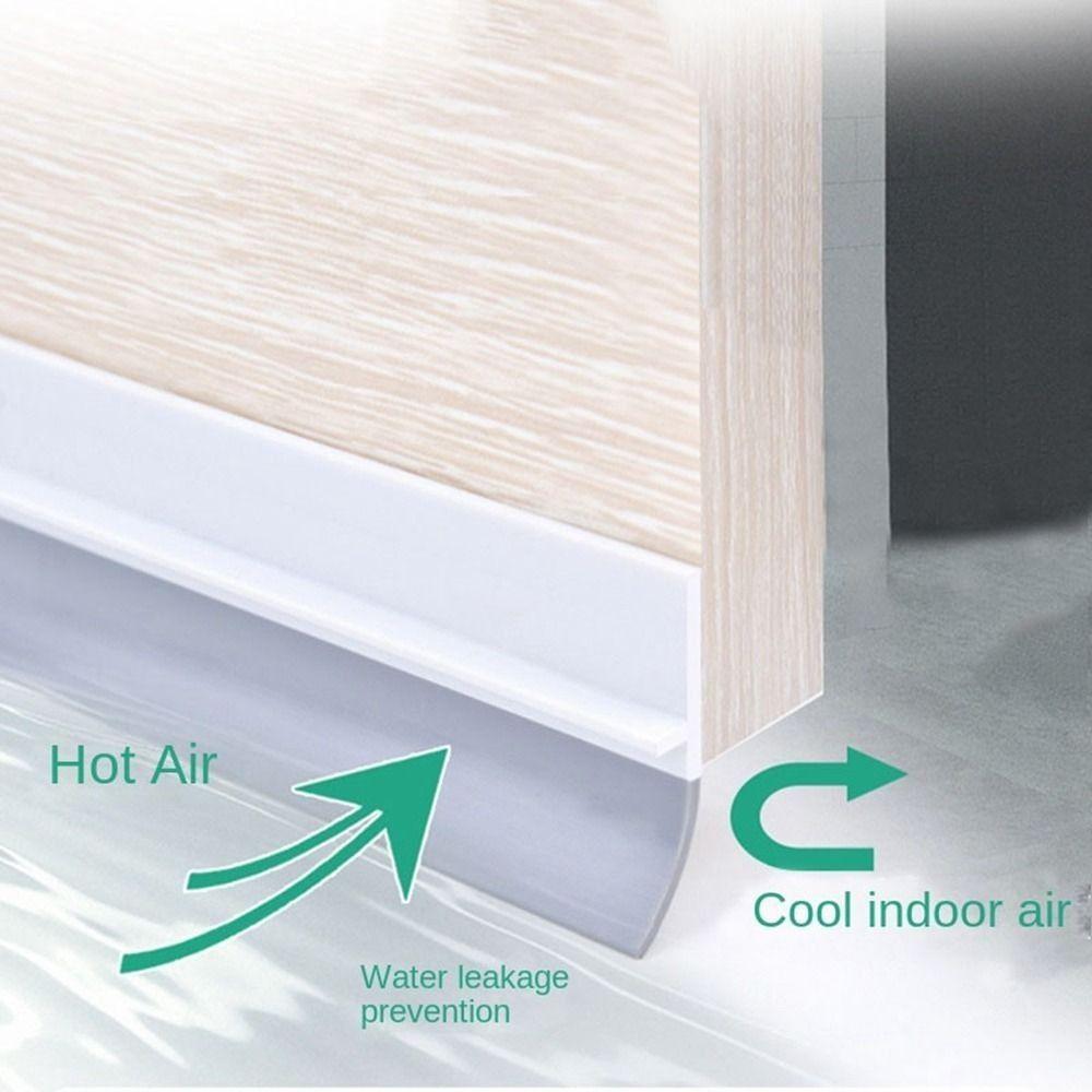 Noise Reduction Door Draft Stopper Insect Prevention Silicone Weather Stripping Self-adhesive 100cm Draught Excluder Dorm