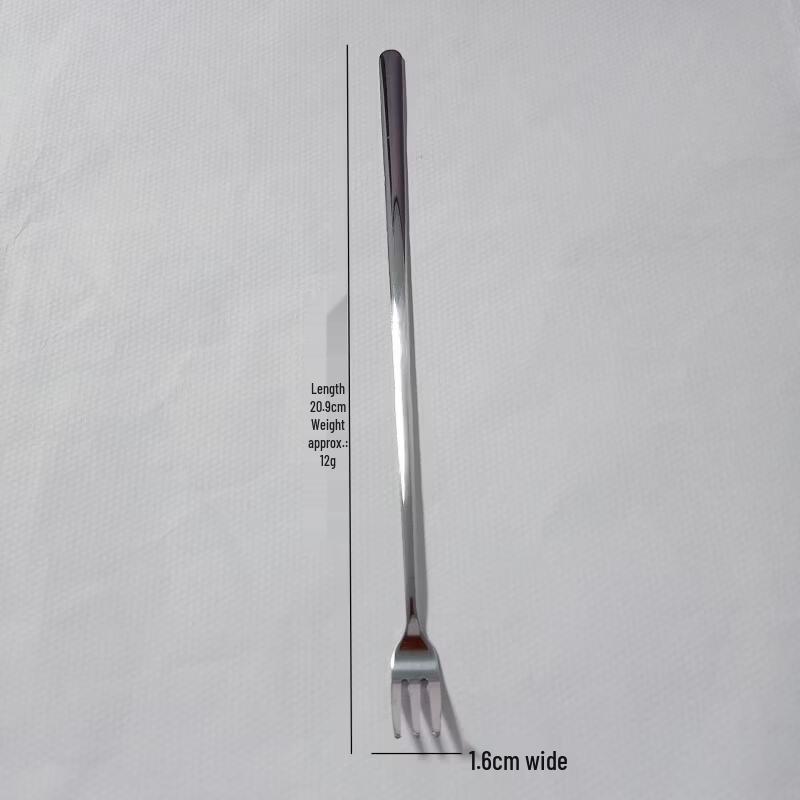 

Creative Stainless Steel Long Handle Ice Fork & Stirring Spoon