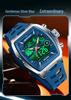 Sanda Dual-Movement Barrel Watch: Luminous Alarm, Large Dial, Multifunctional Student Watch.