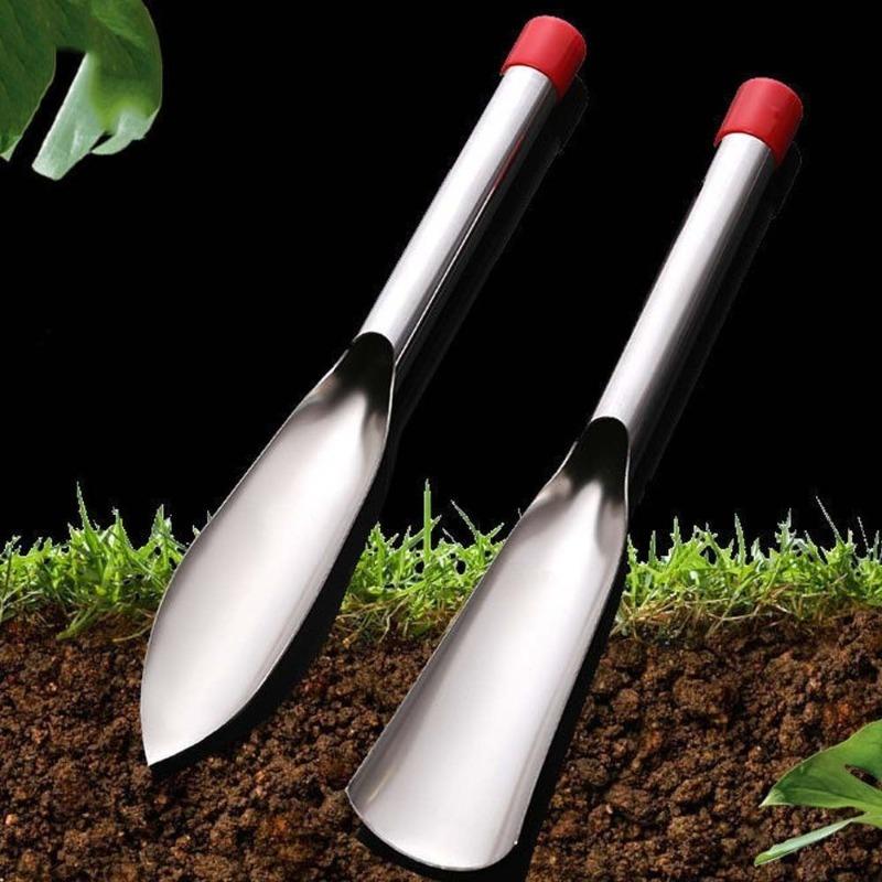 Stainless Steel Flat Shovel with Car Tire Brush Integrated Garden Cleaning Rake Tool Set - Multi-Functional Cleaning Brush