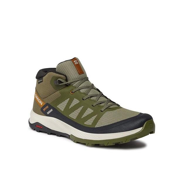 

Треккинговая обувь Salomon Trekkingi Outrise Mid GORE-TEX L47143600 Khaki