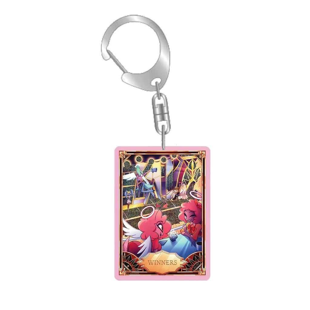 Anime Cartoons Acrylic Key Chain for Abel Peppermint 3 Vees Alastor Fat Nuggets Card Key Buckle Self-Made Student Bag Pendant