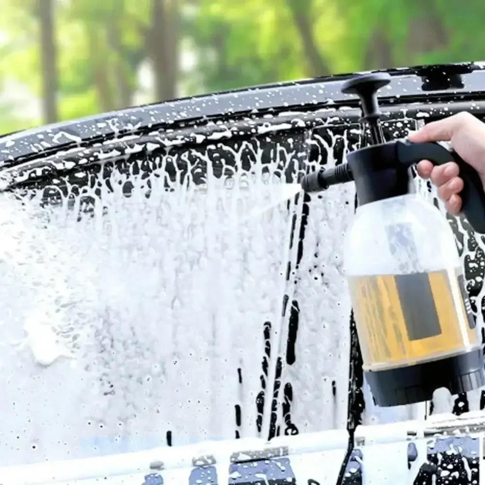 2L Foam Sprinkler Car Washer - Handheld Air Pressure Foam Sprayer for Cars & Motorcycles (Plastic Washing Tool)