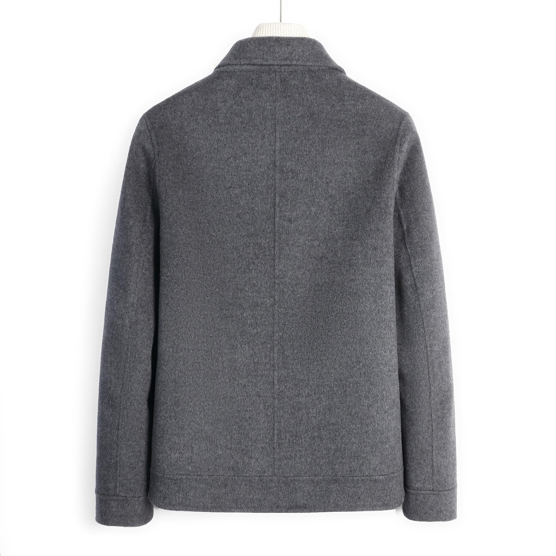 Осень и зима Новое пальто из 100% шерсти Куртка Короткое шерстяное пальто XXXXL — фото 4