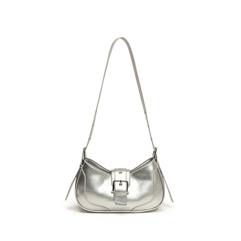 Monochromatic Simple And Elegant Pu Female Bag With Chain Zipper Crossbody Soft And Versatile Commuting Bag Premium