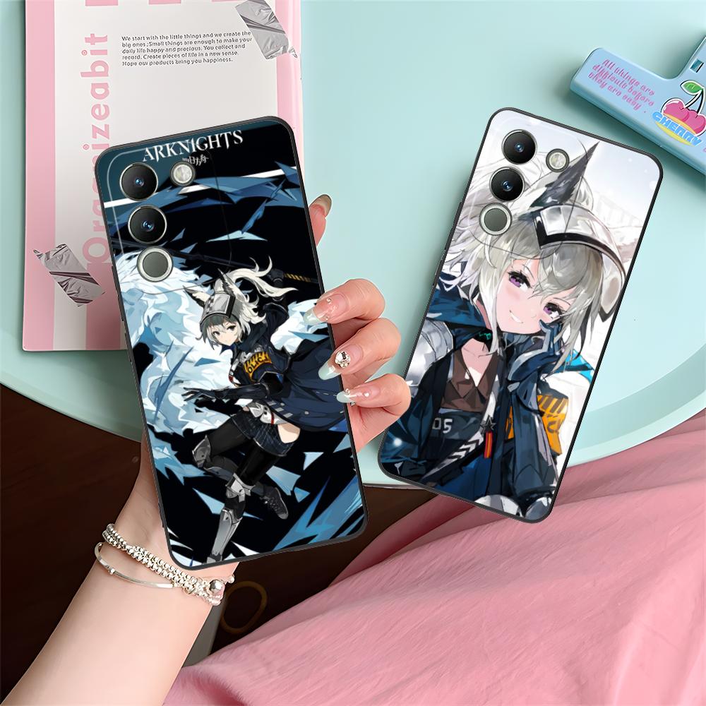 Arknights Grani Matte TPU Mobile Phone Case for VIVO Y77 76 75 74 73 72 58 56 55 51 50 38 36 Y19 Y18 Y03 Y01 5G Colorful Cover