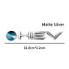 1Pcs ABS Plastic Car Styling HEV Logo Emblem Rear Bumper Tail Door Trunk Sticker For Camry Highlander Corolla Auris Hilux