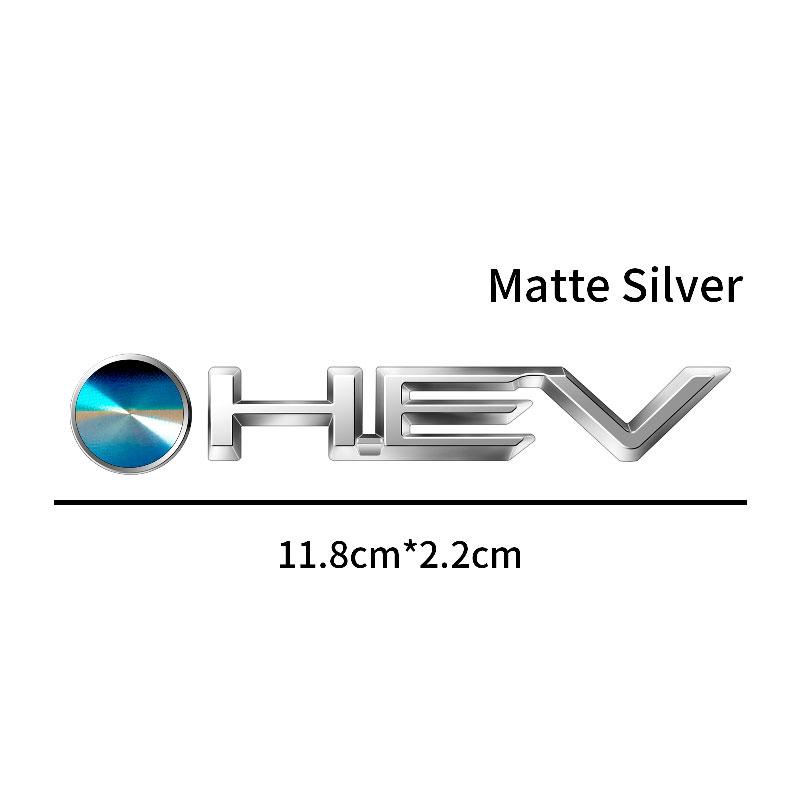 1Pcs ABS Plastic Car Styling HEV Logo Emblem Rear Bumper Tail Door Trunk Sticker For Camry Highlander Corolla Auris Hilux
