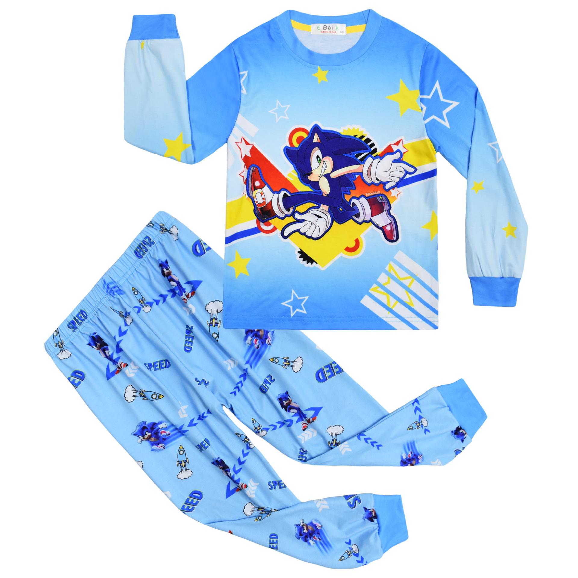 Animated Cartoon Digital Printing, Children S Long-Sleeved Loungewear Set 7002 110
