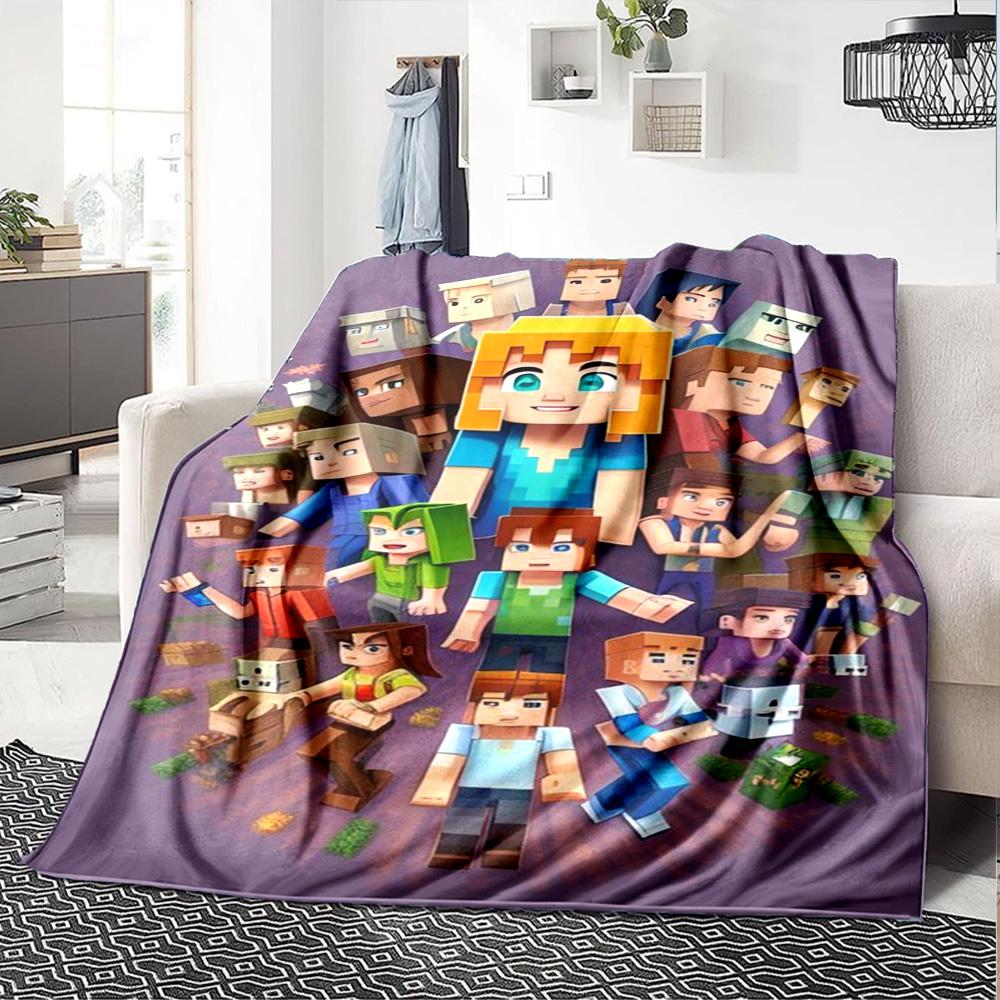 Minecraft Blanket Warmthful Decor Great for Bed Livingroom Office All-Season Use Stylish Decor Best Holiday Gift for Friends Family