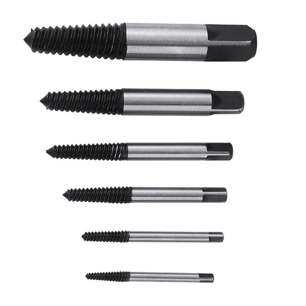 6pcs Practical HSS Damaged Screw Extractor Bolt Stud Remover Set for Household