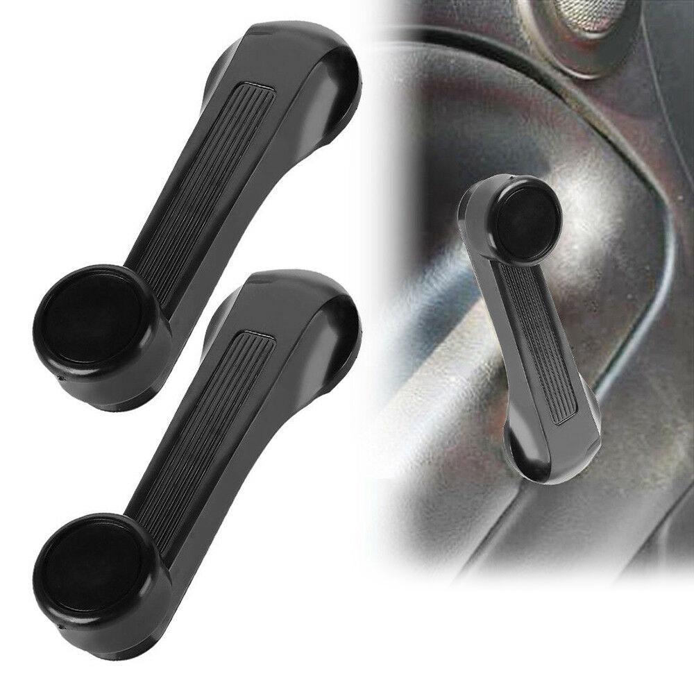 2pcs Durable Black Car Window Winder Crank Door Handle Fit Honda Civic 1984-2000 Professional High Quality Car Accessories