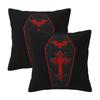 Gothic Vampire Halloween Haunted Mansion 2 2 Pcs Square Pillowcase Pillow Cover Cushion Decor Comfort Throw Pillow For Home Sofa