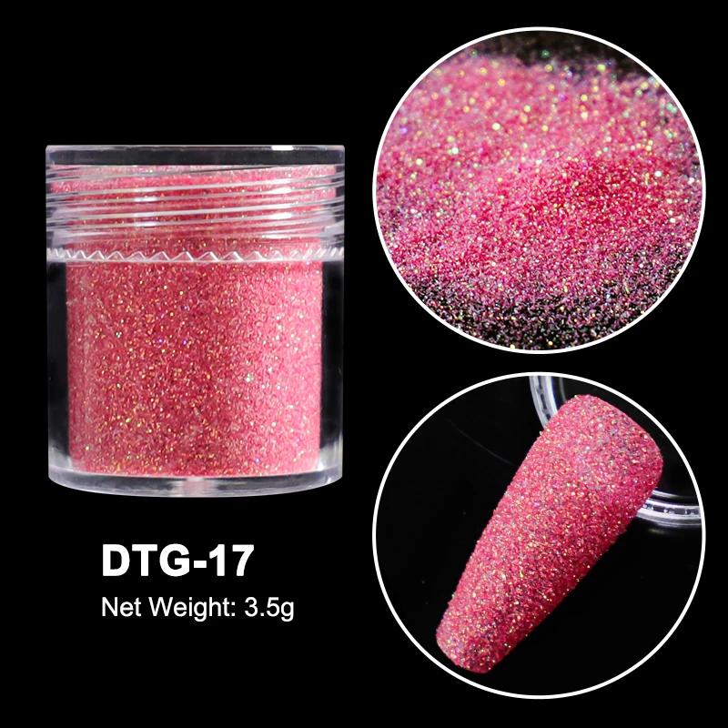 3,5g Paillettes Iridescentes Sucre pour Ongles Coloré Candy Coat Poudre Pigment Pour Manucure Effet Sucre Poussière Brillante Décorations Nail Art